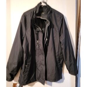 ZeroXposur Men's XXL Black Full-Zip Jacket – Lightweight, Water-Resistant
